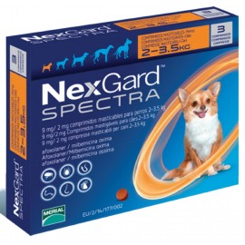 Nexgard Spectra Antipulgas Y Garrapatas Para Perro 3 Tabletas