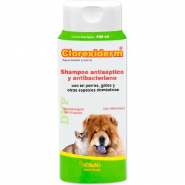 Shampoo Clorexiderm  Holland Para Perros y Gatos De 350 Ml