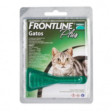 Pipeta Antipulgas y Garrapatas Frontline Plus para Gato - Merial