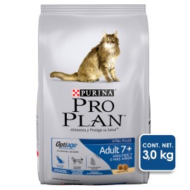 Alimento para gato Pro Plan Adulto 7+ Optiage 3 Kg