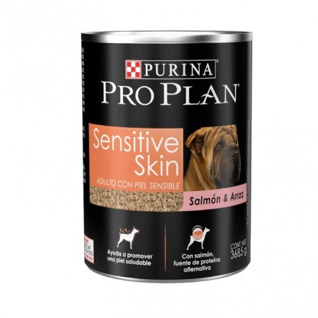 Lata Pro Plan Sensitive Skin Salmón y Arroz - Alimento para Perro