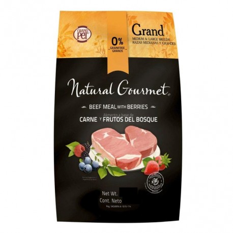 Natural Gourmet Grand Raza Mediana y Grande - Alimento Holístico para Perro