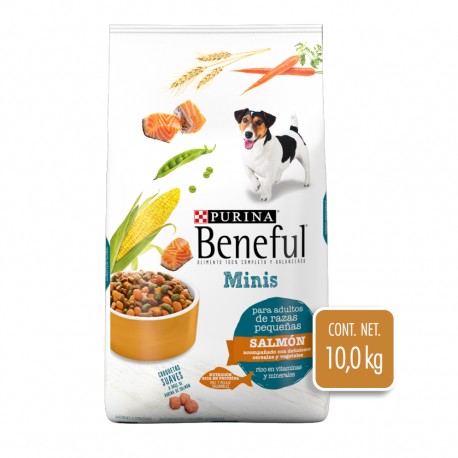 Purina Beneful Adulto Minis Salmon 10 Kg - Perro Raza Pequeña