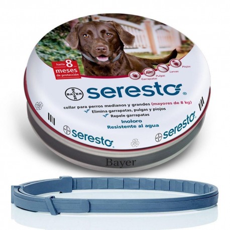 Seresto Collar Antipulgas Perros Mayores De 8 Kg - Bayer