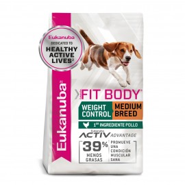 Eukanuba Weight Control Medium Breed 13.6 Kg- Control de Peso Raza Mediana