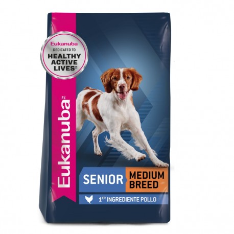 Eukanuba 7+ Senior Medium Breed 13.6 Kg - Senior Razas Medianas