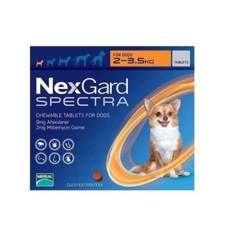 Nexgard Spectra Antipulgas y Garrapatas para Perro 1 Tableta